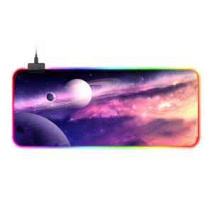 RGB gamer XXL egérpad 80 × 30 cm – LED szegéllyel