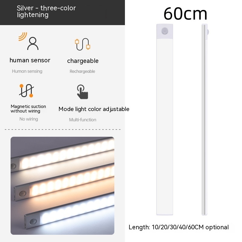 Smart mágneses mozgásérzékelős szekrény- és folyosóvilágítás – 50 cm - Image 10