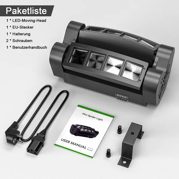 RGBW LED hangulat- és partyfény DMX512 vezérléssel