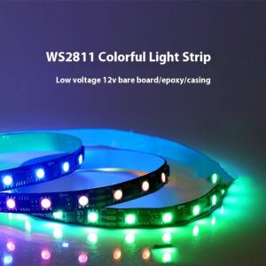 WS2811 addressable RGB LED-szalag – 12 V