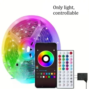 Wi‑Fi/Bluetooth RGB LED-szalag 5–20 m – TV- és hangulatvilágításhoz