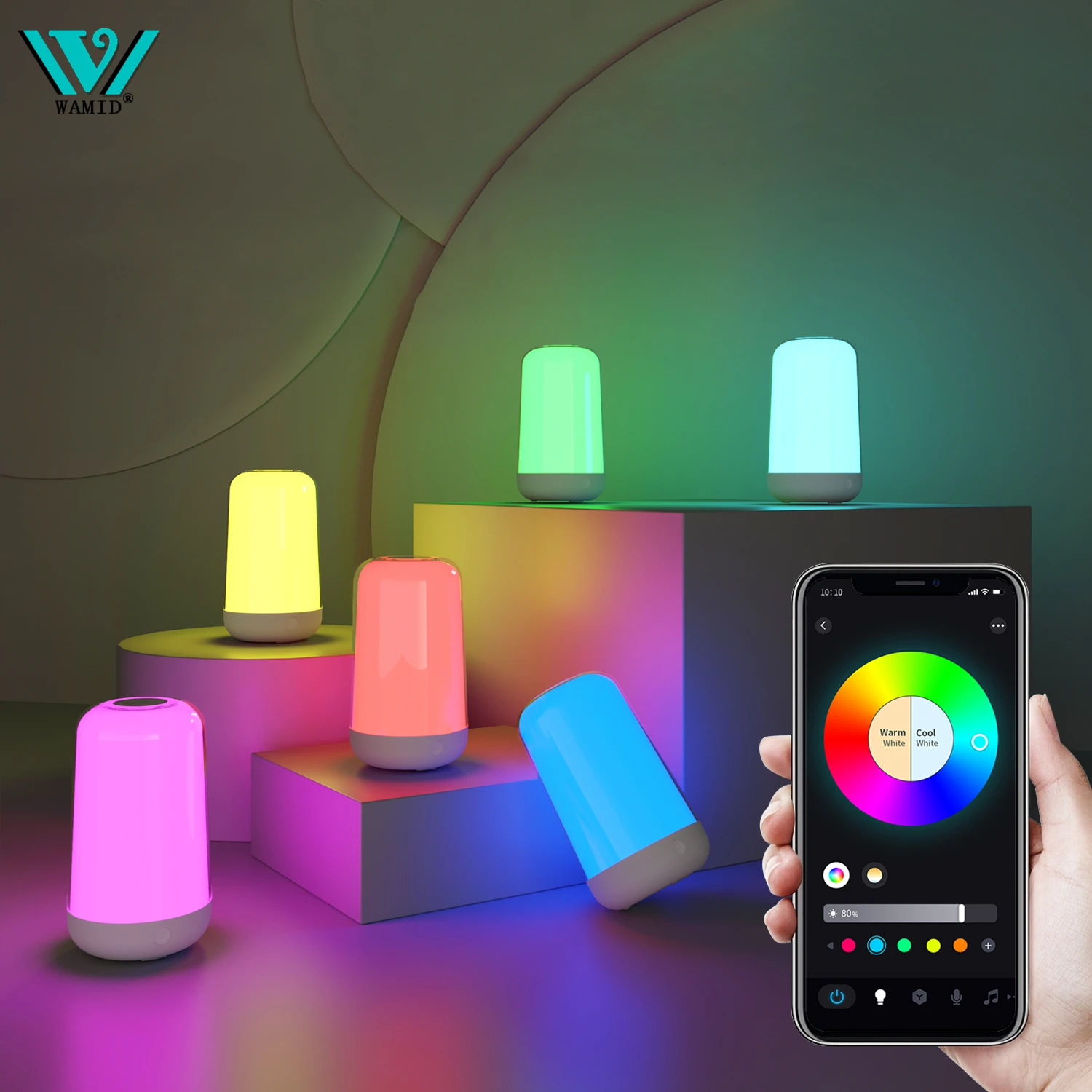 Érintésvezérelt RGB okos asztali lámpa