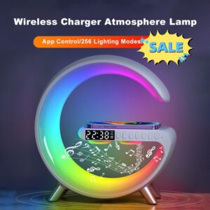 Okos G-alakú RGB hangulatlámpa Bluetooth hangszóróval